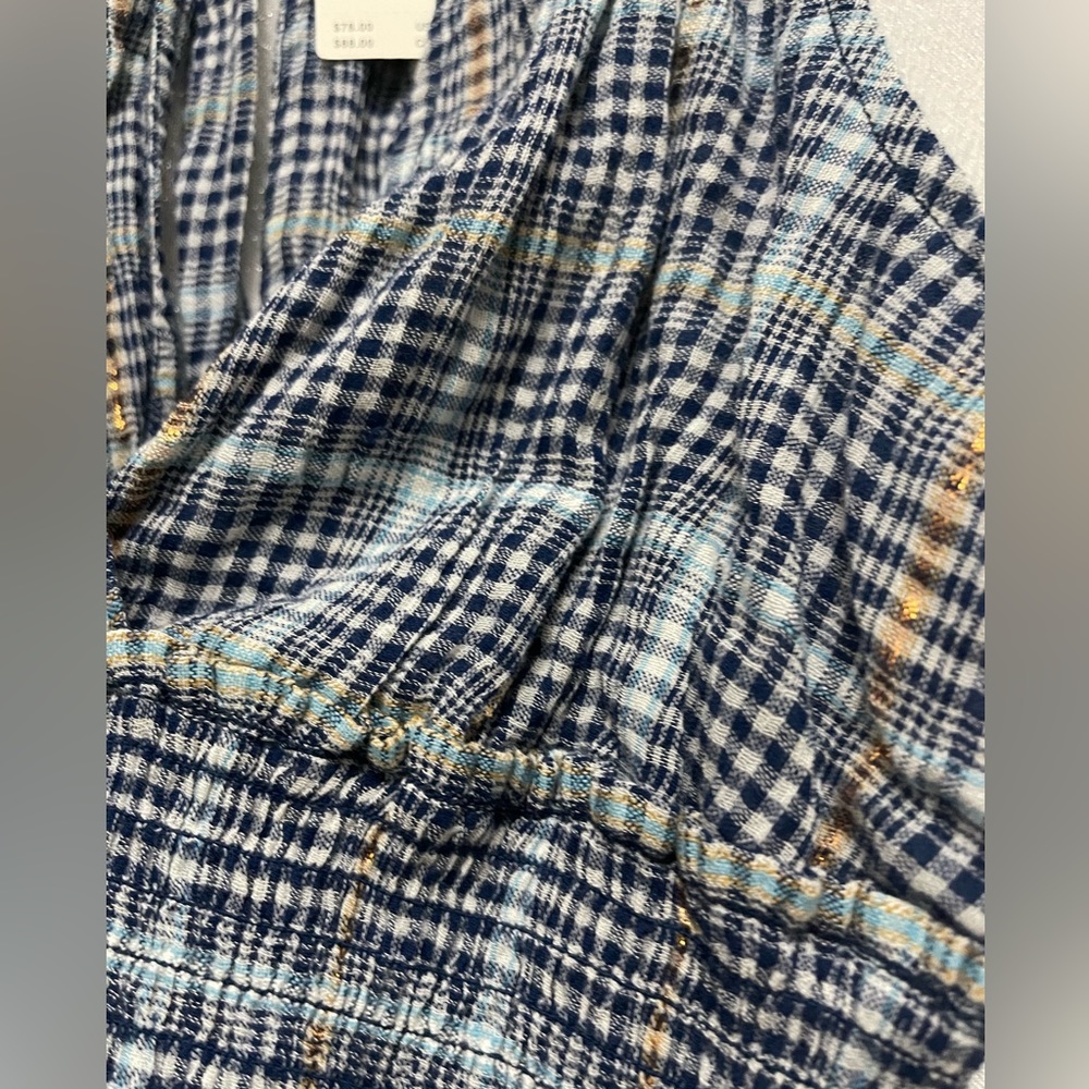 Pilcro | Plaid ruched top - Picture 5 of 8
